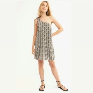 NEW Free People Gaia Dress One Shoulder Asymmetric Mini Dress Size 10